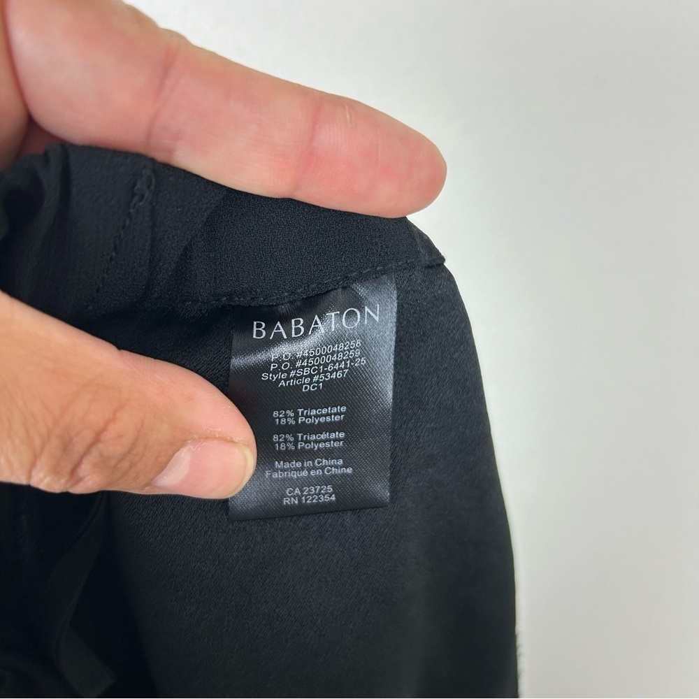 Babaton Aritzia Dexter Black Ankle pull-on dress pants size: S - Picture 11 of 12